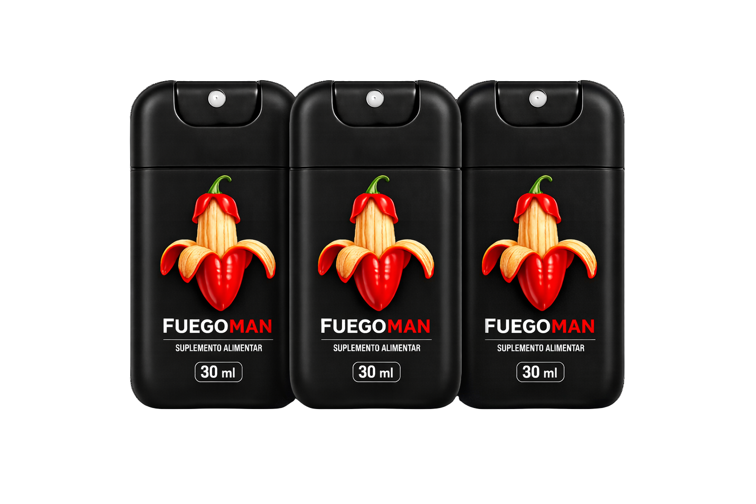 Kit FUEGOMAN com 3 frascos
